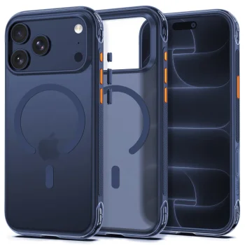 Tech-Protect MagAir MagSafe CC Case for iPhone 18 Pro Max / 17 Pro Max, Matte Dark Blue