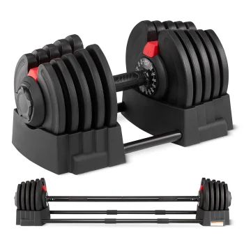 4FIZJO Adjustable 2-in-1 Dumbbell and Barbell, 2.5–40 kg