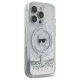 Karl Lagerfeld iPhone 16 Pro Case Liquid Glitter Karl Head MagSafe, Transparent