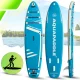 AquaPaddle Explorer Light Blue SUP Board with Seat, 335x84x15 cm