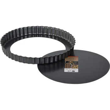 De Buyer Tart Tin with Removable Base 24cm Anthracite