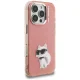Karl Lagerfeld IML Aquarelle Choupette & Logo iPhone 16 Pro Case, Pink