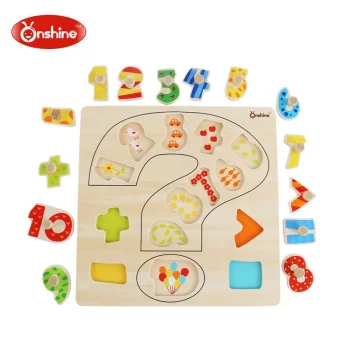 Bakalu Onshine Wooden Peg Puzzle Numbers