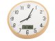 Sienas pulkstenis liels kluss 30cm apaļš rādītājs datums temperatūra sekundes | Wall clock large silent round...