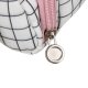 Maaleo 00024509 Two-Compartment School Pencil Case, White Checkered