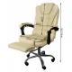 Malatec Office Chair with Retractable Footrest, Cream (23287)