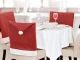 Christmas Chair Covers Santa Hat 6 Pcs Red