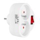 Maclean MCE31 Double Socket Adapter with Switch, 3680W
