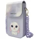 Nimmy Big Eyed Pet 2.0 Rabbit 3-in-1 Phone Bag + Wallet + Tracker Case, Purple