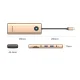 Orico PW11 9in1 USB-C Docking Station HDMI 4K 60Hz RJ45 2.5G PD 100W, Rose Gold