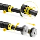 4Fizjo 531 Adjustable Doorway Pull-Up Bar (66-100 cm), Black/Yellow