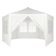 Multigarden Garden Pavilion / Commercial Tent with Windows, 2x2x2 m, White
