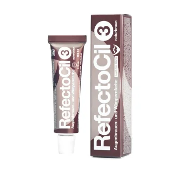 Refectocil 3 Natural Brown Eyebrow and Eyelash Gel Tint, 15 ml