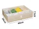 Drawer Organizer for Underwear and Socks, 7 Compartments, 44x34x11cm, White