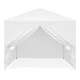 MultiGarden Pop Up Gazebo 3x3 m with 4 Side Panels, White