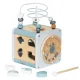 Wooden Activity Cube with Shape Sorter and Xylophone