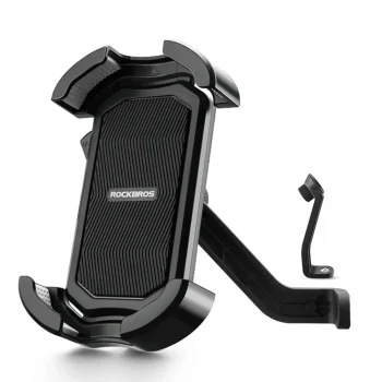Rockbros 25210032005 Motorcycle Mirror Phone Holder, Black