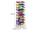 Multilevel Shoe Rack Shelf Stand Organizer - 10 Shelves, White