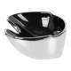 Gabbiano Ceramic Hair Wash Basin for Salon Backwash, Silver