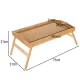 Ruhhy Folding Bamboo Breakfast Tray Table