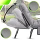 Folding Garden Lounger with Adjustable Backrest, Grey