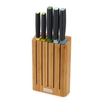 Joseph Joseph Elevate 5-Piece Knife Set with Bamboo Block
