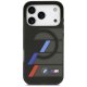 BMW M IML Metal Buttons Tricolor Lines MagSafe Phone Case Cover iPhone 17 Pro Max - Black