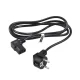 Maclean MCTV-802 Angled Power Cable, 3-Pin, EU Plug, 1.5m