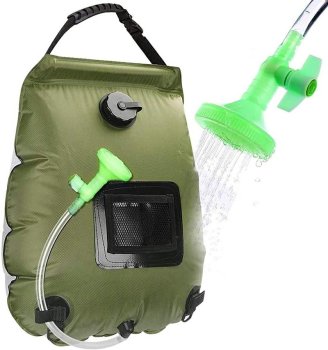 20L Solar Camping Shower Portable Outdoor Shower Bag with Thermometer