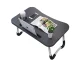 Foldable Laptop Bed Tray Table with Tablet and Cup Holder, Black