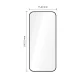 Tech-Protect Glass Fit+ Tempered Glass for Xiaomi Redmi 17 4G / 5G, 2-Pack, Black
