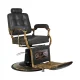 Gabbiano Boss Old Leather Barber Chair, Black