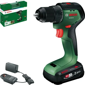Bosch PSR18V-60 Cordless Drill Driver, 18 V, 1x 2.5 Ah