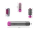 Hot air brush 3 in 1 with 3 styling heads, 1000W, grey pink