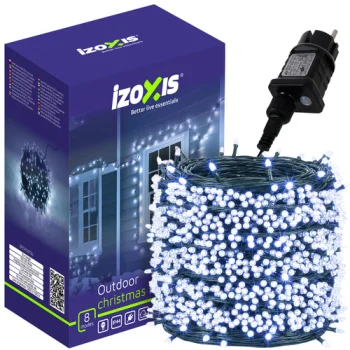 Izoxis 500 LED Christmas Light Chain, 35m, Cold White