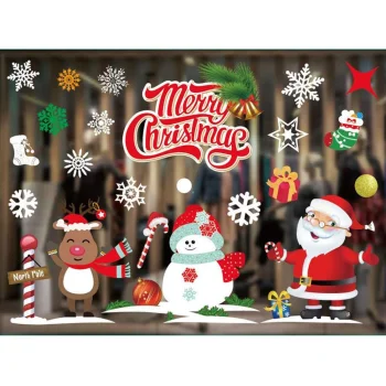 Christmas Window Stickers, Christmas Trees, 35x50 cm