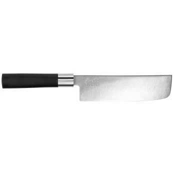 Vegetable Knife Kai Wasabi Nakiri, 16.5 cm, Black