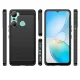 Case for Infinix Hot 12 Pro Carbon Case, Flexible TPU Cover, Black