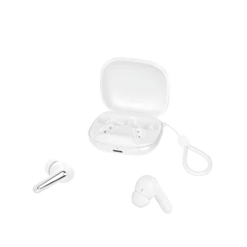 XO G53 TWS Wireless Bluetooth Earbuds ANC ENC with Stand, White