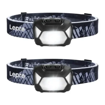 Lepro 320015-2 200lm Battery-Powered Headlamps (2-Pack)