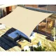Gardlov Rectangular Sun Shade Sail 4x3 m Beige