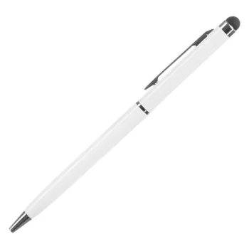 Touch Screen Stylus Pen with Ballpoint Pen for Smartphones and Tablets, White