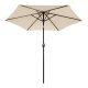 Садовый зонт Multigarden SL-UM003C с рукояткой, 270 см, бежевый