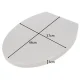 Ruhhy 00024547 Soft-Close Toilet Seat, White