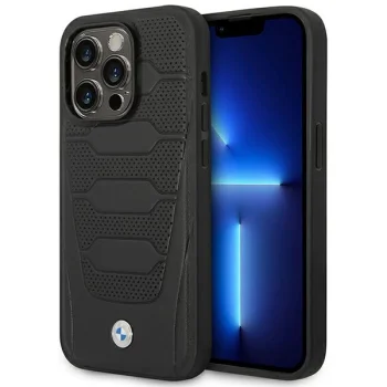 Case BMW BMHCP14X22RPSK iPhone 14 Pro Max 6.7" black/black Leather Seats Pattern
