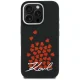 Karl Lagerfeld Silicone Heart Sign Logo MagSafe Case for iPhone 16 Pro Max, Black