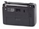 Portable AM FM SW Radio with Retro Design, AC Power or Battery Operated, black