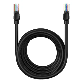 Baseus High Speed Cat 5 RJ-45 1000Mb/s Ethernet cable 8m round - black