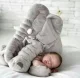 Plush Elephant Pillow Toy, 60x45 cm