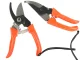 Garden Pruning Shears / Hand Secateurs for Branches and Shrubs, Orange